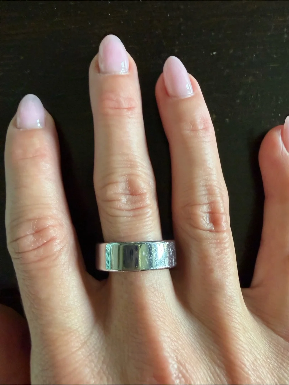 Oura ring 4 size 10, silver color